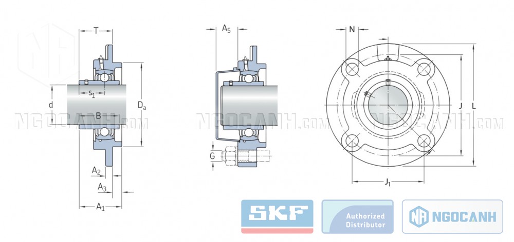 gối đỡ UCFC SKF