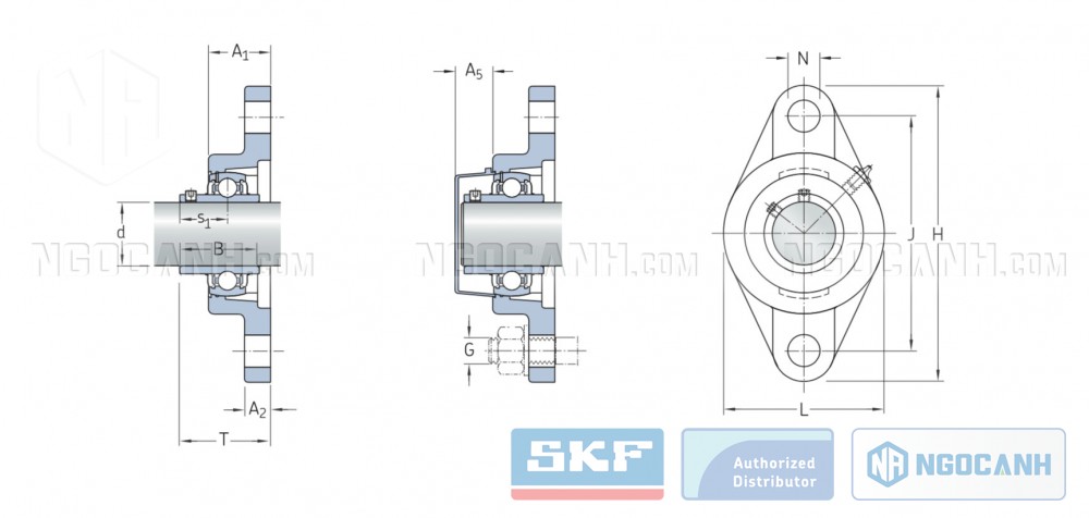 gối đỡ UCFL SKF